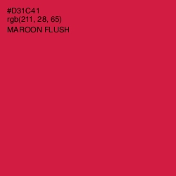 #D31C41 - Maroon Flush Color Image