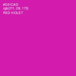 #D31CAD - Red Violet Color Image