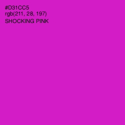 #D31CC5 - Shocking Pink Color Image