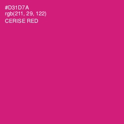 #D31D7A - Cerise Red Color Image