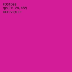 #D31D98 - Red Violet Color Image