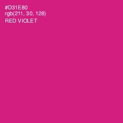 #D31E80 - Red Violet Color Image