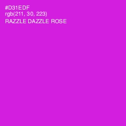 #D31EDF - Razzle Dazzle Rose Color Image