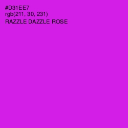 #D31EE7 - Razzle Dazzle Rose Color Image