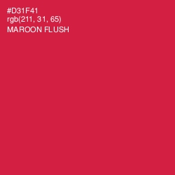 #D31F41 - Maroon Flush Color Image
