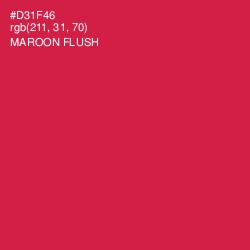 #D31F46 - Maroon Flush Color Image