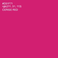 #D31F71 - Cerise Red Color Image