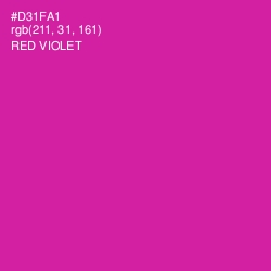 #D31FA1 - Red Violet Color Image