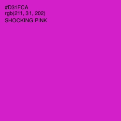 #D31FCA - Shocking Pink Color Image