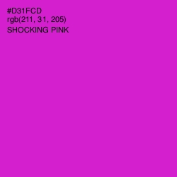 #D31FCD - Shocking Pink Color Image