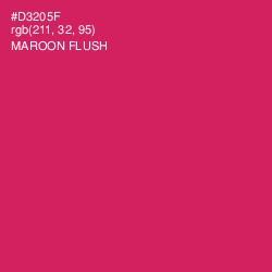 #D3205F - Maroon Flush Color Image