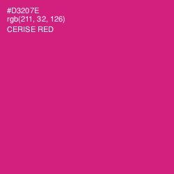 #D3207E - Cerise Red Color Image