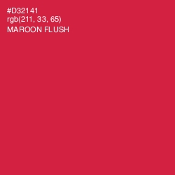 #D32141 - Maroon Flush Color Image