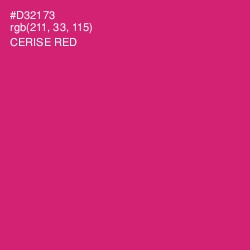 #D32173 - Cerise Red Color Image