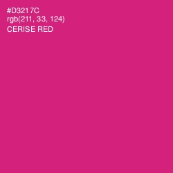#D3217C - Cerise Red Color Image
