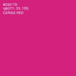 #D3217D - Cerise Red Color Image