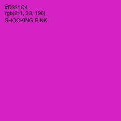 #D321C4 - Shocking Pink Color Image