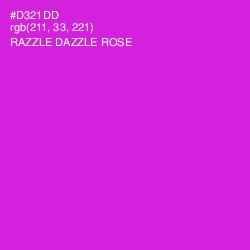 #D321DD - Razzle Dazzle Rose Color Image