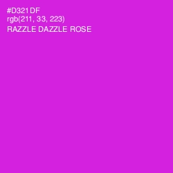 #D321DF - Razzle Dazzle Rose Color Image