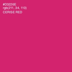 #D3226E - Cerise Red Color Image