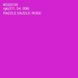 #D322D0 - Razzle Dazzle Rose Color Image