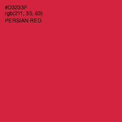 #D3233F - Persian Red Color Image