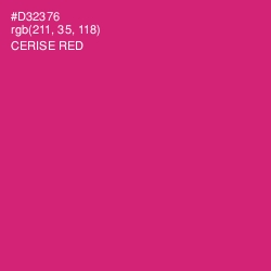 #D32376 - Cerise Red Color Image