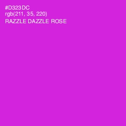 #D323DC - Razzle Dazzle Rose Color Image