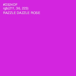 #D324DF - Razzle Dazzle Rose Color Image