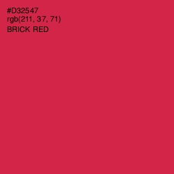 #D32547 - Brick Red Color Image