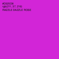 #D325D8 - Razzle Dazzle Rose Color Image