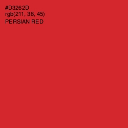 #D3262D - Persian Red Color Image