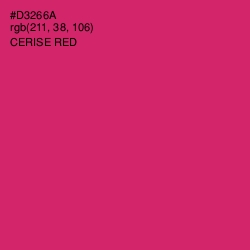 #D3266A - Cerise Red Color Image