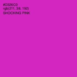 #D326C0 - Shocking Pink Color Image