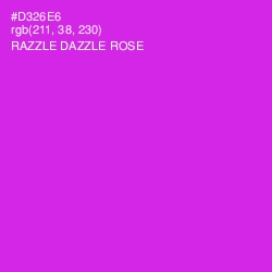 #D326E6 - Razzle Dazzle Rose Color Image