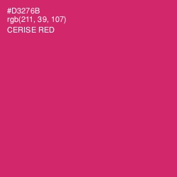 #D3276B - Cerise Red Color Image