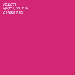 #D32776 - Cerise Red Color Image