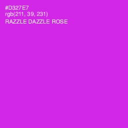 #D327E7 - Razzle Dazzle Rose Color Image