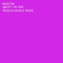 #D327E8 - Razzle Dazzle Rose Color Image