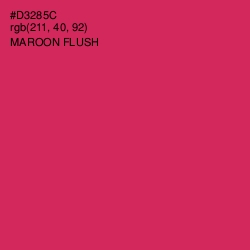 #D3285C - Maroon Flush Color Image