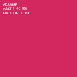 #D3285F - Maroon Flush Color Image