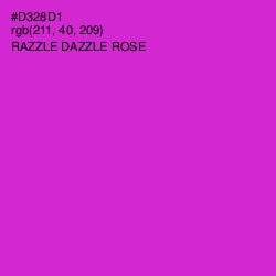 #D328D1 - Razzle Dazzle Rose Color Image