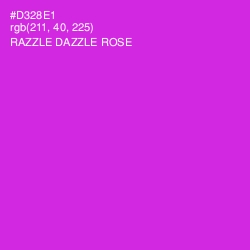 #D328E1 - Razzle Dazzle Rose Color Image