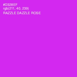 #D328EF - Razzle Dazzle Rose Color Image