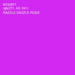 #D328F1 - Razzle Dazzle Rose Color Image