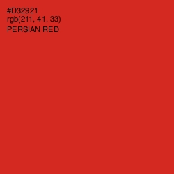 #D32921 - Persian Red Color Image