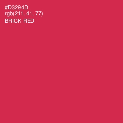 #D3294D - Brick Red Color Image