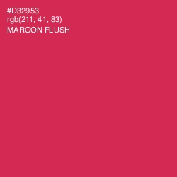 #D32953 - Maroon Flush Color Image