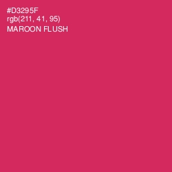 #D3295F - Maroon Flush Color Image