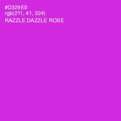 #D329E0 - Razzle Dazzle Rose Color Image